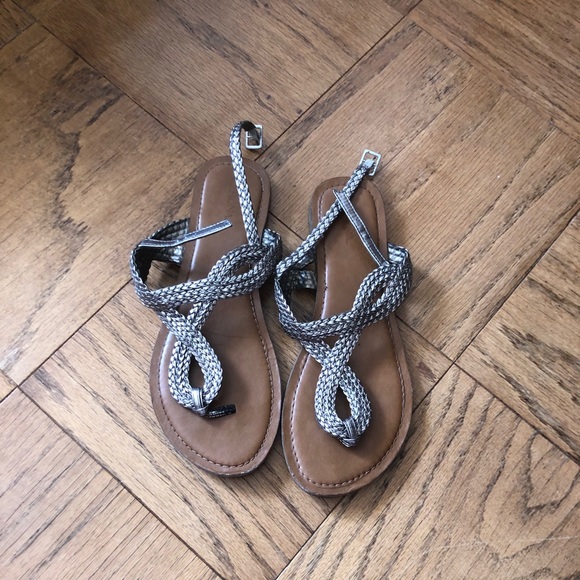 Merona Shoes - Merona silver sandals